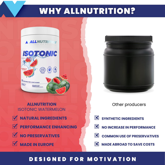 Allnutrition Isotonic, Watermelon - 700 grams | High-Quality Vitamins & Minerals | MySupplementShop.co.uk