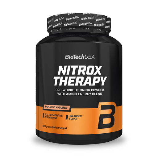 BioTechUSA Nitrox Therapy, Peach - 680 grams | High-Quality Pre & Post Workout | MySupplementShop.co.uk