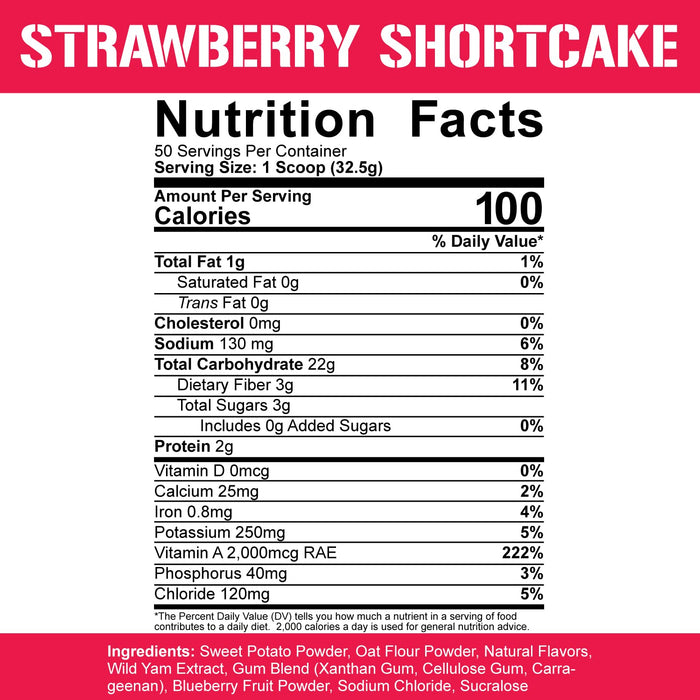 5% Nutrition Real Carbs - Legendary Series, Strawberry Short Cake - 1920 grams | High-Quality Weight Gainers & Carbs | MySupplementShop.co.uk