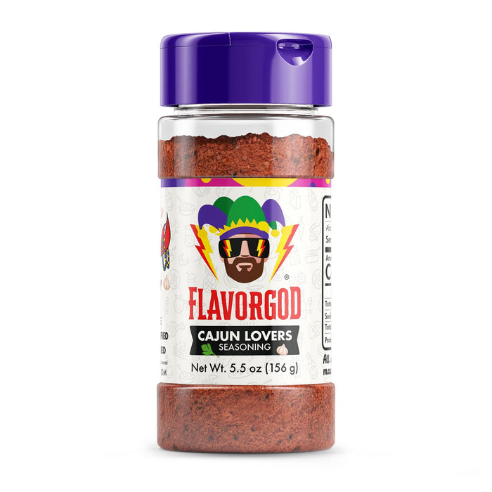 FlavorGod Cajun Lovers Seasoning - 156g | High-Quality Health Foods | MySupplementShop.co.uk