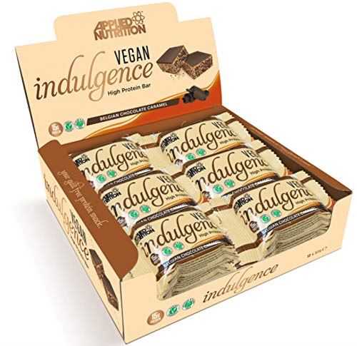 Applied Nutrition Vegan Indulgence Belgian Chocolate Caramel 12x50g | High-Quality Nutrition Bars | MySupplementShop.co.uk