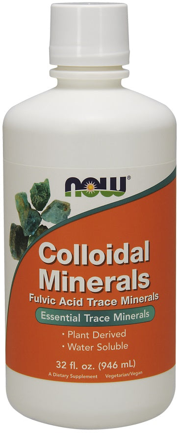 NOW Foods Colloidal Minerals, Raspberry - 946 ml. - Vitamins & Minerals at MySupplementShop by NOW Foods