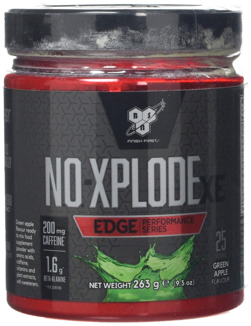 BSN NO-Xplode XE Edge, Green Apple - 263 grams | High-Quality Nitric Oxide Boosters | MySupplementShop.co.uk