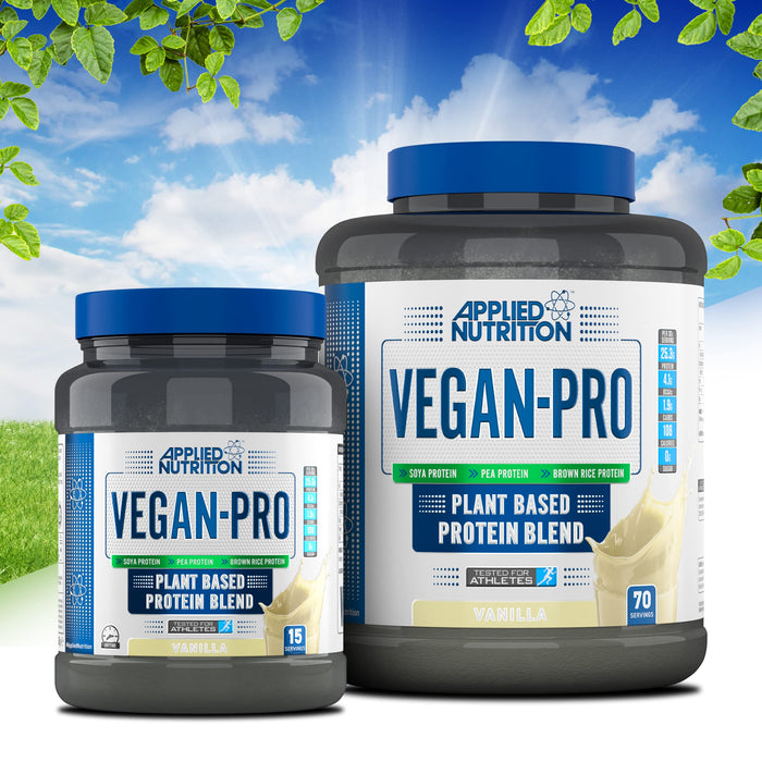 Applied Nutrition VEGAN-PRO 450g Strawberry | High-Quality Plant Proteins | MySupplementShop.co.uk