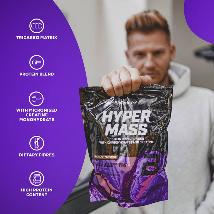 BioTechUSA Hyper Mass, Chocolate - 6800 grams | High-Quality Weight Gainers & Carbs | MySupplementShop.co.uk
