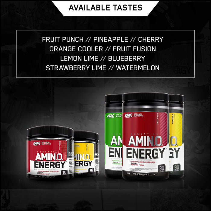 Optimum Nutrition Essential Amino Energy, Blueberry - 270 grams | High-Quality Amino Acids and BCAAs | MySupplementShop.co.uk