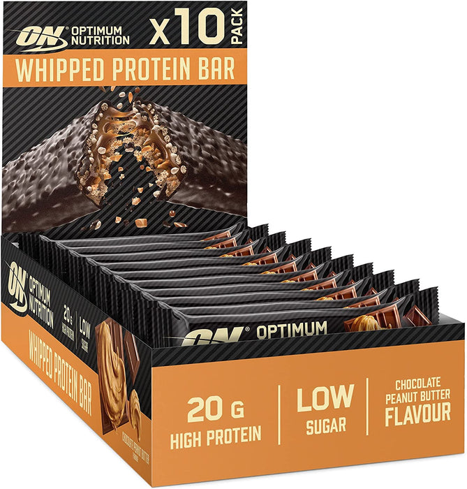 Optimum Nutrition Whipped Protein Bar 10 x 60g - Protein Bars at MySupplementShop by Optimum Nutrition