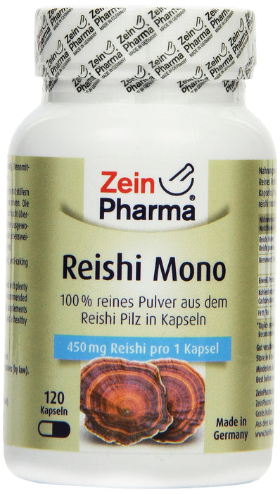 Zein Pharma Reishi Mono, 450mg - 120 caps | High-Quality Multiminerals | MySupplementShop.co.uk