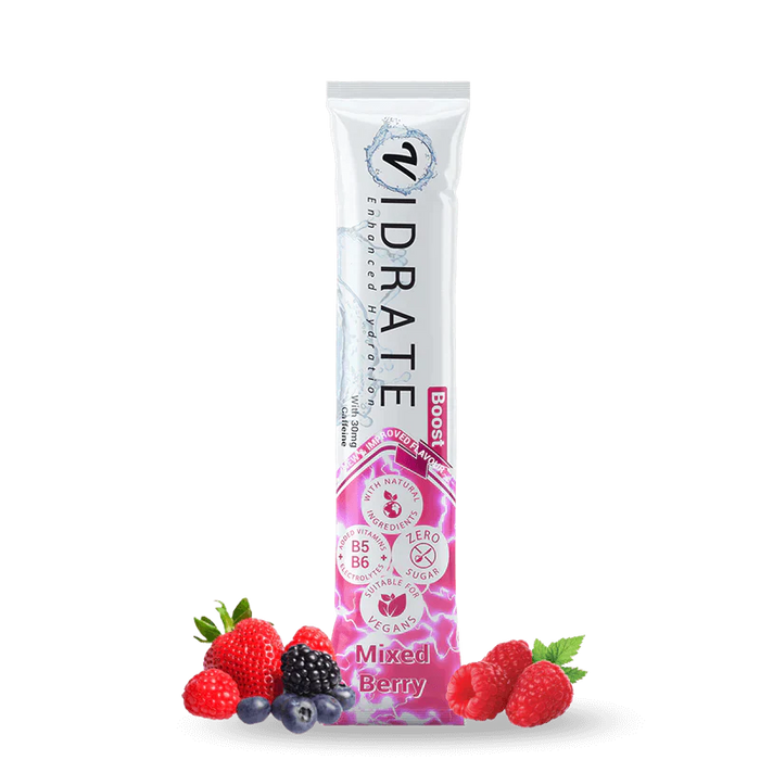 Vidrate Hydration Powder 10x5g Boost (Mixed Berry) | High-Quality Vitamins & Supplements | MySupplementShop.co.uk