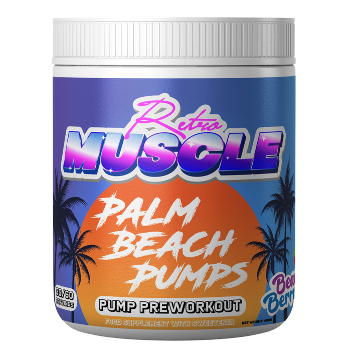 Retro Muscle Palm Beach Pumps 480g | High-Quality Health & Nutrition | MySupplementShop.co.uk