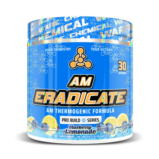 Chemical Warfare AM Eradicate 300g Blue Lemonade | High-Quality Pre-Workout | MySupplementShop.co.uk