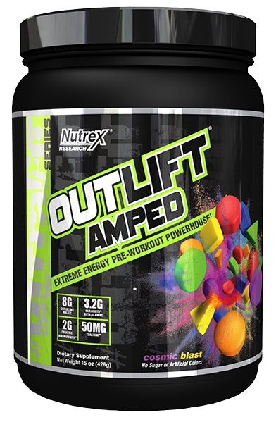 Nutrex Outlift Amped, Fruit Candy - 436 grams | High-Quality Pre & Post Workout | MySupplementShop.co.uk