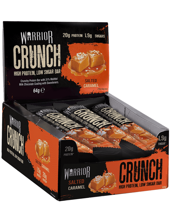 Warrior CRUNCH High Protein Bars 12 x 64g | High-Quality Nutrition Bars | MySupplementShop.co.uk