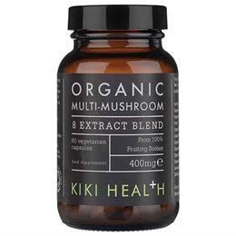 Kiki Health Organic 8 Multi-Mushroom Extract Blend 60 vegicaps - Health and Wellbeing at MySupplementShop by KIKI Health