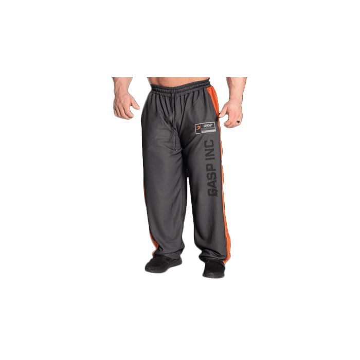 GASP No1 Mesh Pants - Black/Flame - Small - Pants at MySupplementShop by Gasp