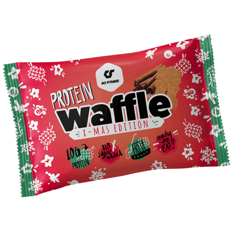 Go Fitness Protein Waffle 12x50g XMAS Edition | High-Quality Sports & Nutrition | MySupplementShop.co.uk