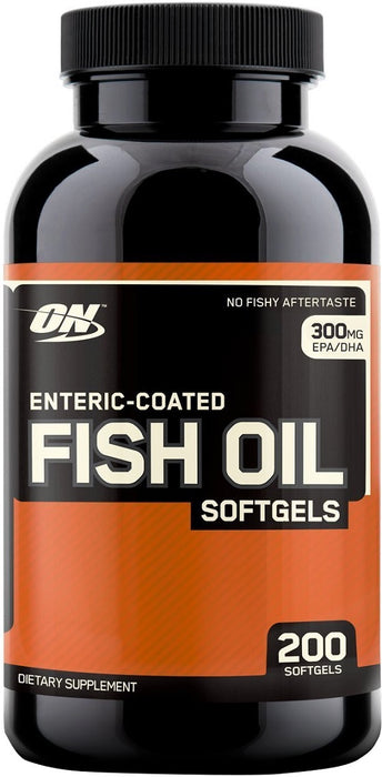 Optimum Nutrition Fish Oil - Enteric Coated - 200 softgels - Default Title - Omegas, EFAs, CLA, Oils at MySupplementShop by Optimum Nutrition