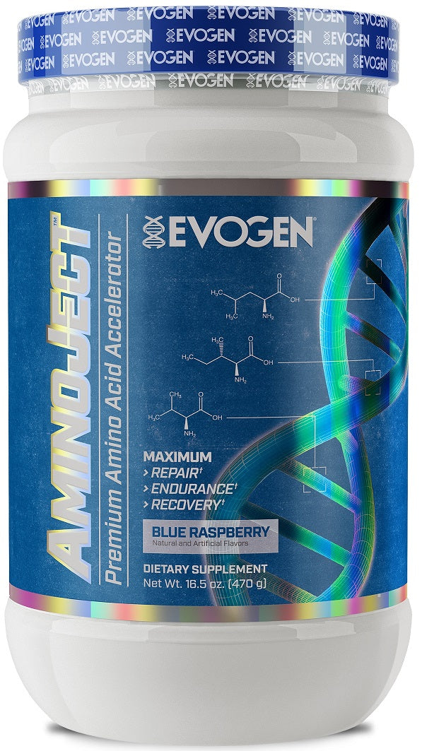 Evogen AminoJect, Raspberry Leomande - 483 grams | High-Quality Pre & Post Workout | MySupplementShop.co.uk