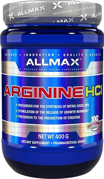 AllMax Nutrition Arginine HCl - 400 grams - Default Title - Amino Acids and BCAAs at MySupplementShop by AllMax Nutrition