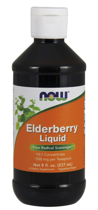 NOW Foods Elderberry, Liquid - 237 ml. - Health and Wellbeing at MySupplementShop by NOW Foods