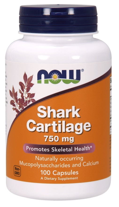 NOW Foods Shark Cartilage, 750mg - 100 caps | High-Quality Joint Support | MySupplementShop.co.uk