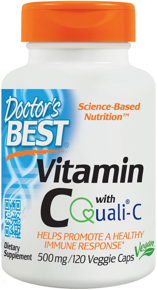 Doctor's Best Vitamin C with Quali-C, 500mg - 120 vcaps | High-Quality Vitamins & Minerals | MySupplementShop.co.uk