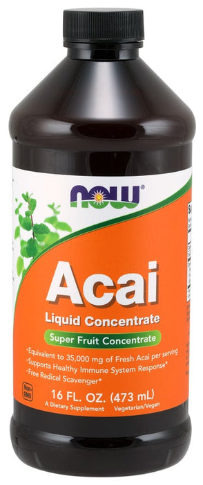 NOW Foods Acai Liquid Concentrate - 473 ml. - Health and Wellbeing at MySupplementShop by NOW Foods