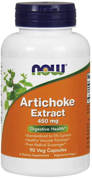 NOW Foods Artichoke Extract, 450mg - 90 vcaps - Health and Wellbeing at MySupplementShop by NOW Foods