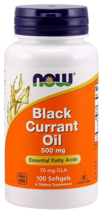 NOW Foods Black Currant Oil, 500mg - 100 softgels - Health and Wellbeing at MySupplementShop by NOW Foods