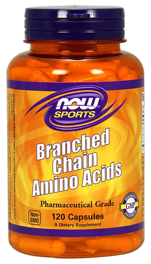 NOW Foods BCAA - Branched Chain Amino Acids - 120 caps - Amino Acids and BCAAs at MySupplementShop by NOW Foods