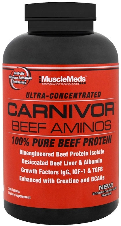 MuscleMeds Carnivor Beef Aminos - 300 tablets | High-Quality Amino Acids and BCAAs | MySupplementShop.co.uk