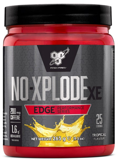 BSN NO-Xplode XE Edge, Blue Raspberry - 263 grams | High-Quality Nitric Oxide Boosters | MySupplementShop.co.uk