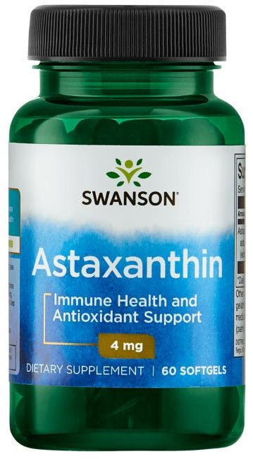 Swanson Astaxanthin, 4mg - 60 softgels | High-Quality Astaxanthin | MySupplementShop.co.uk