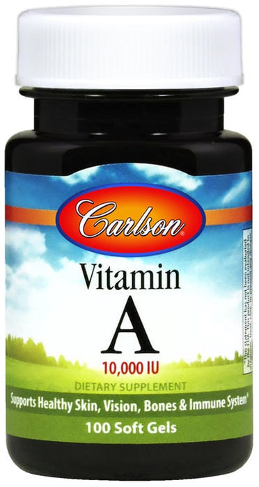 Carlson Labs Vitamin A, 10 000 IU - 250 softgels - Vitamins & Minerals at MySupplementShop by Carlson Labs