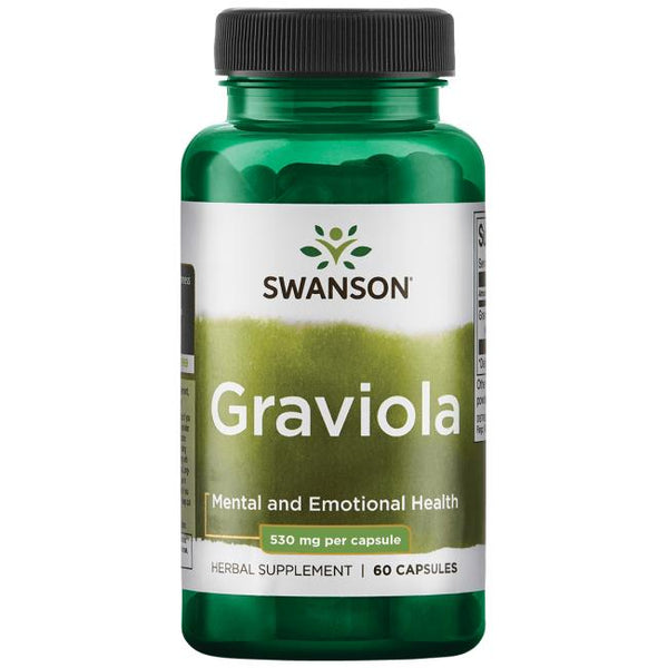 Swanson Graviola, 530mg - 60 caps | High-Quality Health and Wellbeing | MySupplementShop.co.uk