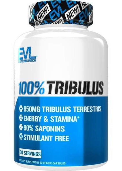 EVLution Nutrition 100% Tribulus, 650mg - 60 vcaps - Natural Testosterone Support at MySupplementShop by EVLution Nutrition