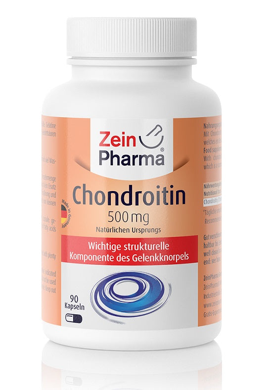 Zein Pharma Chondroitin, 500mg - 90 caps | High-Quality Joint Support | MySupplementShop.co.uk