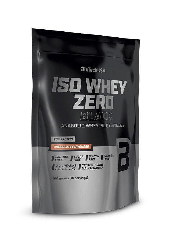 BioTechUSA Iso Whey Zero Black, Strawberry - 500 grams | High-Quality Protein | MySupplementShop.co.uk