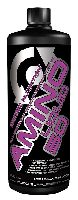 SciTec Amino Liquid 50, Cherry-Guava - 1000 ml. | High-Quality Amino Acids and BCAAs | MySupplementShop.co.uk