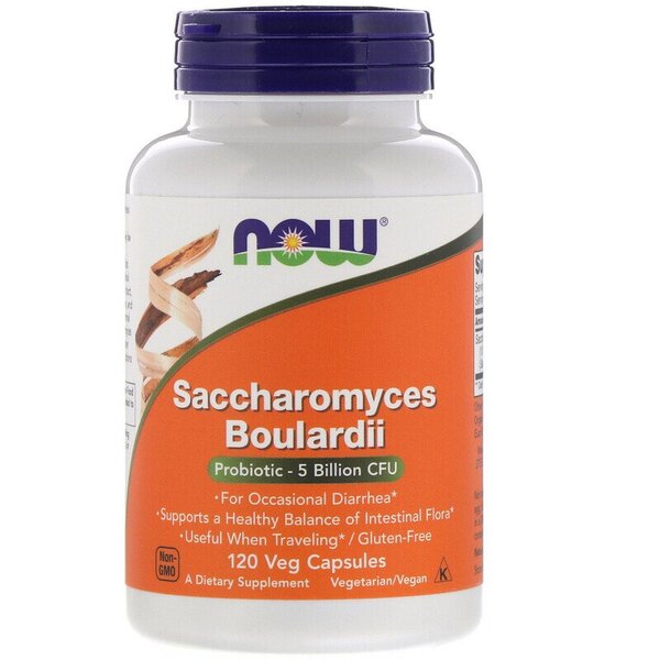 NOW Foods Saccharomyces Boulardii - 120 vcaps | High-Quality Health and Wellbeing | MySupplementShop.co.uk