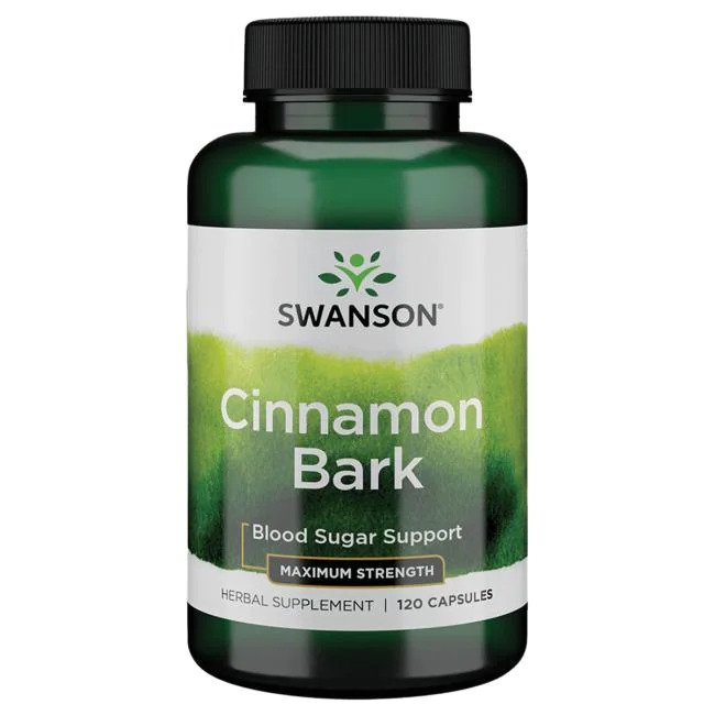 Swanson Cinnamon Bark, Maximum Strength - 120 caps | High-Quality Sports Supplements | MySupplementShop.co.uk