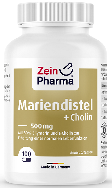 Zein Pharma Milk Thistle + Choline, Liver Complex - 100 caps - Sports Supplements at MySupplementShop by Zein Pharma