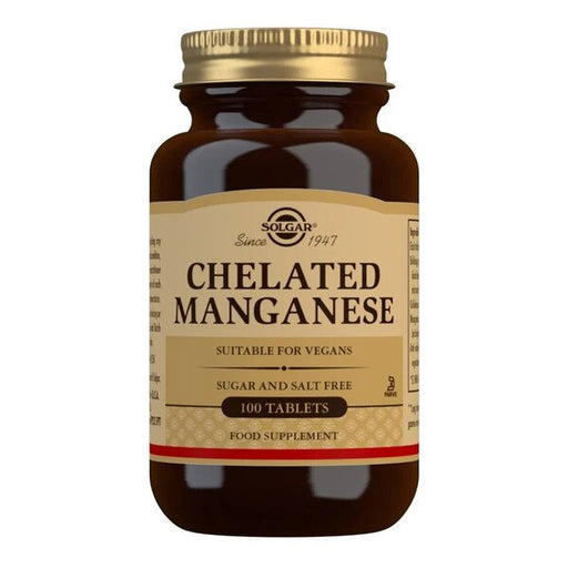 Solgar Chelated Manganese - 100 tabs | High-Quality Sports Supplements | MySupplementShop.co.uk