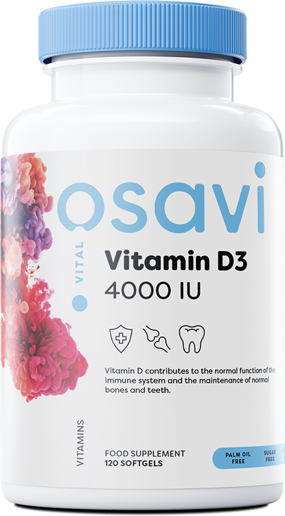 Osavi Vitamin D3, 4000IU - 120 softgels | High-Quality Sports Supplements | MySupplementShop.co.uk