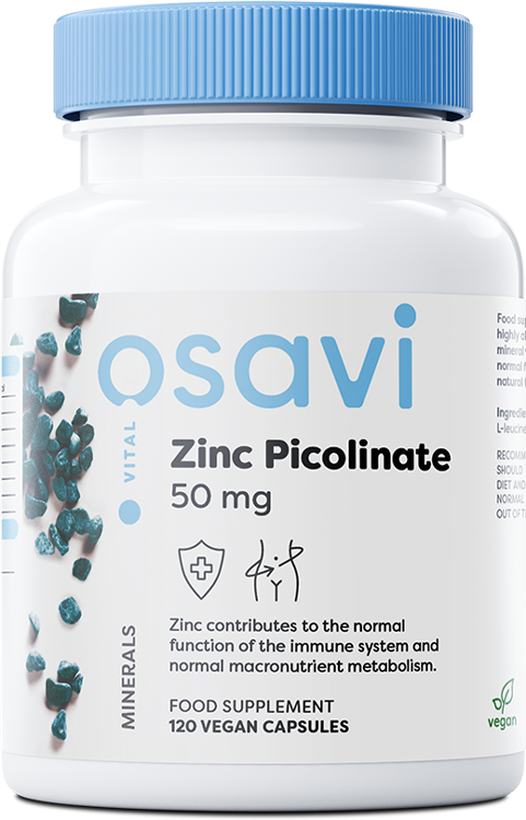 Osavi Zinc Picolinate, 50mg - 120 vegan caps | High-Quality Zinc | MySupplementShop.co.uk