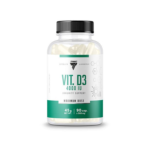 Trec Nutrition Vit. D3, 4000IU - 90 caps - Vitamins & Minerals at MySupplementShop by Trec Nutrition