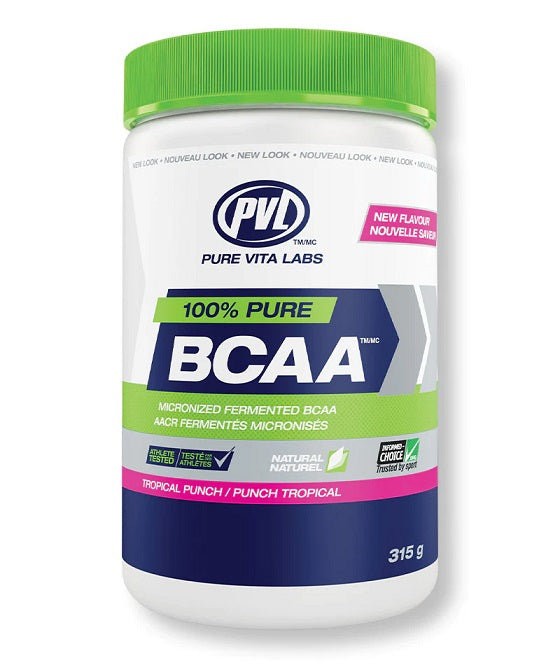 PVL Essentials 100% Pure BCAA, Tropical Punch - 315 grams - Amino Acids and BCAAs at MySupplementShop by PVL Essentials