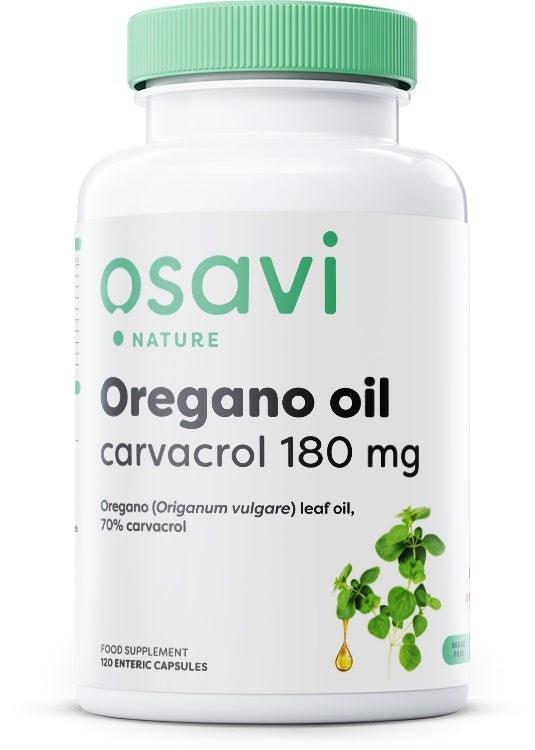 Osavi Oregano Oil Carvacrol, 180mg - 120 enteric caps | High-Quality Oregano | MySupplementShop.co.uk