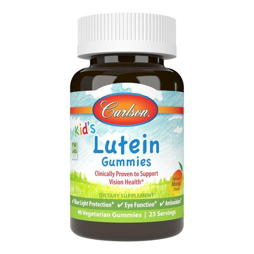 Carlson Labs Kid's Lutein Gummies, Natural Mango - 46 vegetarian gummies | High-Quality Health and Wellbeing | MySupplementShop.co.uk