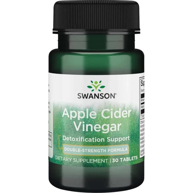 Swanson Apple Cider Vinegar, 200mg Double-Strength - 30 tabs - Slimming and Weight Management at MySupplementShop by Swanson